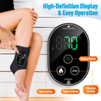 Cordless Ankle Massager with Heat, Ankle Brace with Vibration, 2-Pack