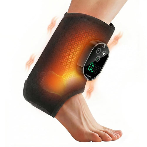 Cordless Ankle Massager with Heat, Ankle Brace with Vibration, 2-Pack