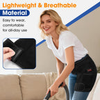 Red Light Hip Heating Pad for Sciatica & Hip Pain Relief, 5000mAh Built-in Battery Hip Brace with Vibration & 3 Heat Levels, Wearable Support for Lower Back, Thigh & Buttock
