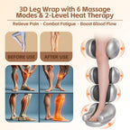 Leg Massager with Heat and Compression‎, Leg Compression Machine & Compression Boots for Circulation – 6 Modes & 3 Intensity Levels for Pain Relief, Gifts for Women, Men & Seniors