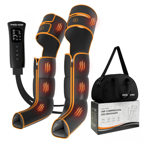Leg Massager with Heat and Compression‎, Leg Compression Machine & Compression Boots for Circulation – 6 Modes & 3 Intensity Levels for Pain Relief, Gifts for Women, Men & Seniors